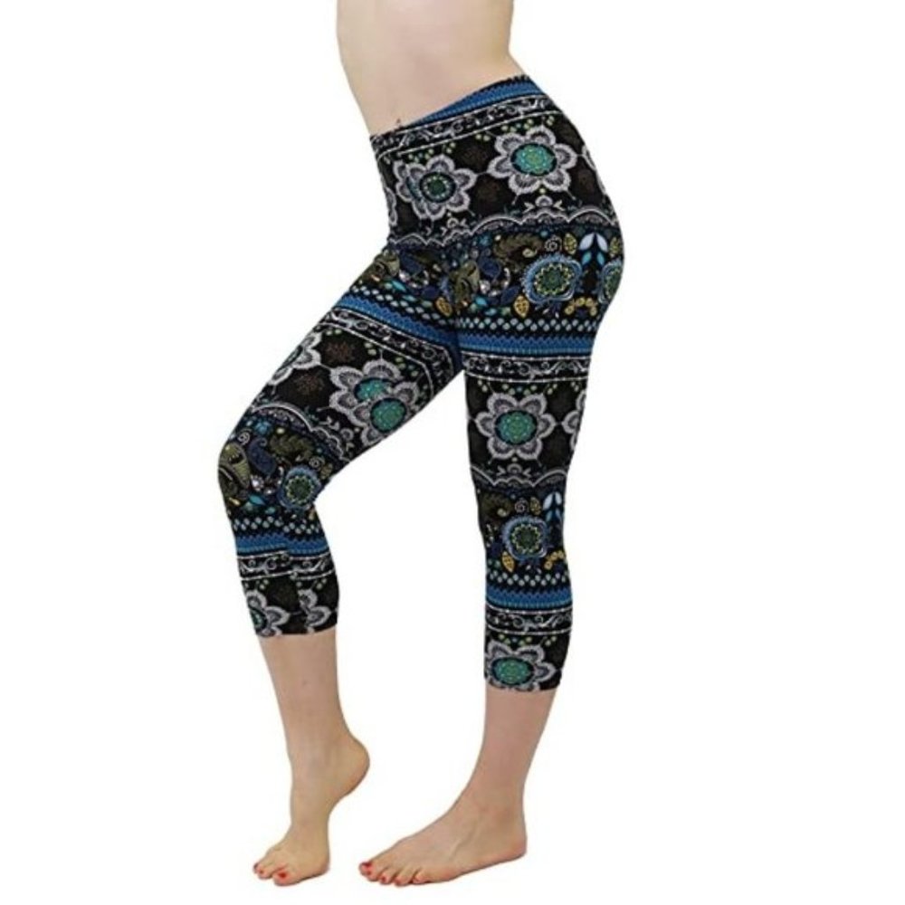 🎁 COMFY LEGGINGS Women's Capri Length Buttery Soft Yoga Workout